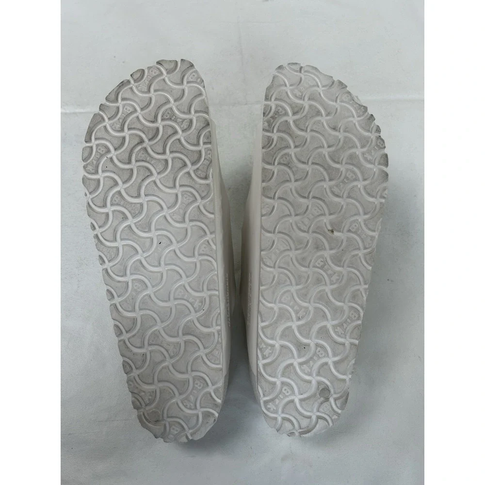 Birkenstock Arizona Essentials EVA Two-Strap Sandals Ivory Men's 10 Ladies 8